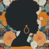 Girl Afro Art Diamond Painting