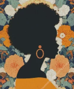 Girl Afro Art Diamond Painting