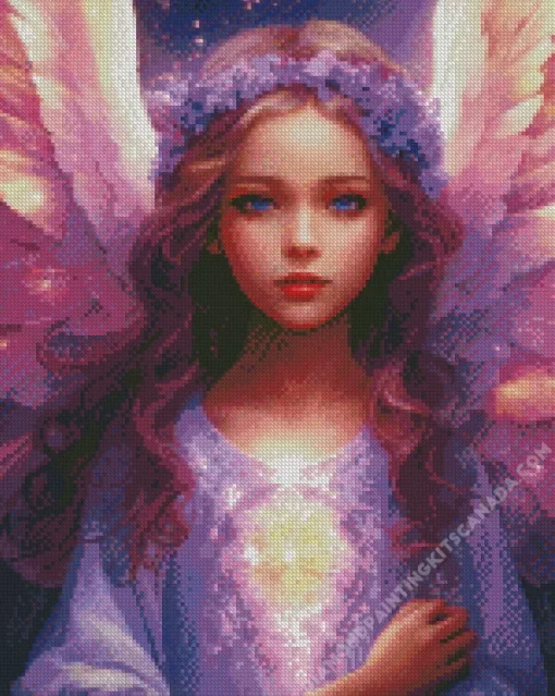 Girl Angel Diamond Painting