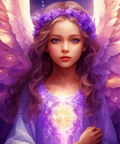 Girl Angel Diamond Painting