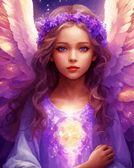 Girl Angel Diamond Painting