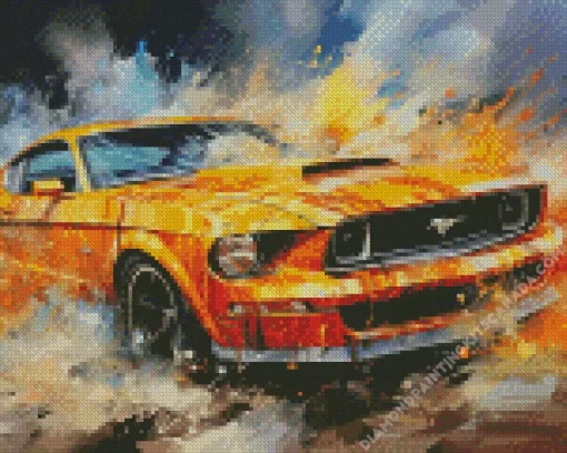 Golden Ford Diamond Painting