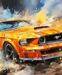 Golden Ford Diamond Painting