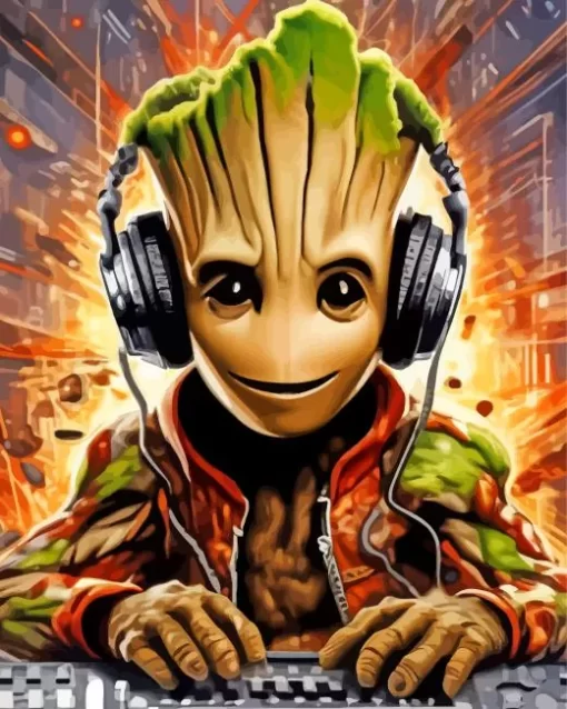 Groot Dj Diamond Painting