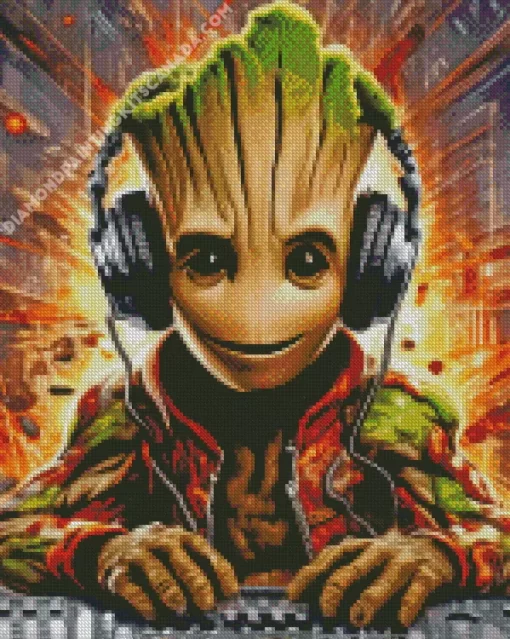 Groot Dj Diamond Painting