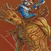 Groot In Fortnite Game Diamond Painting