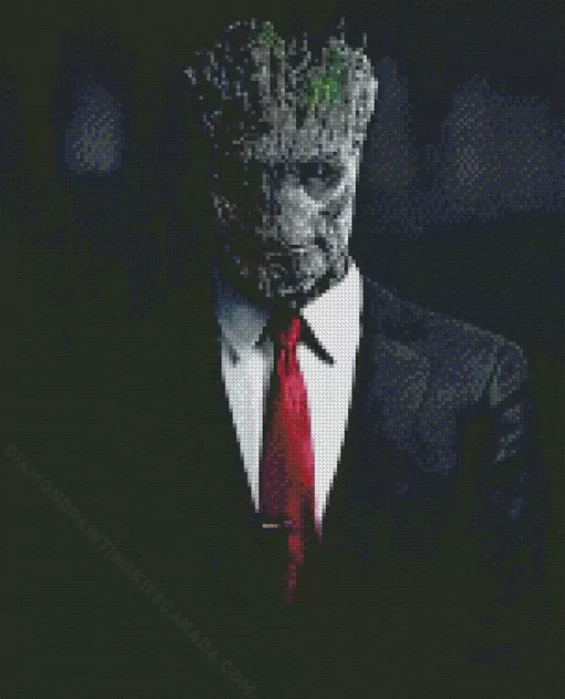 Groot In Suit Diamond Painting