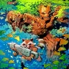 Groot Rocket Racoon Heroes Diamond Painting