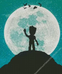 Groot Silhouette Diamond Painting