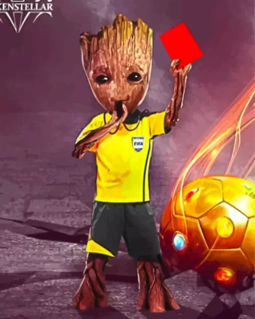 Groot Soccer Diamond Painting