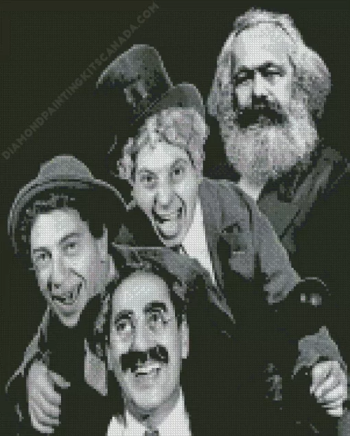 Groucho Marx And Karl Marx Diamond Painting