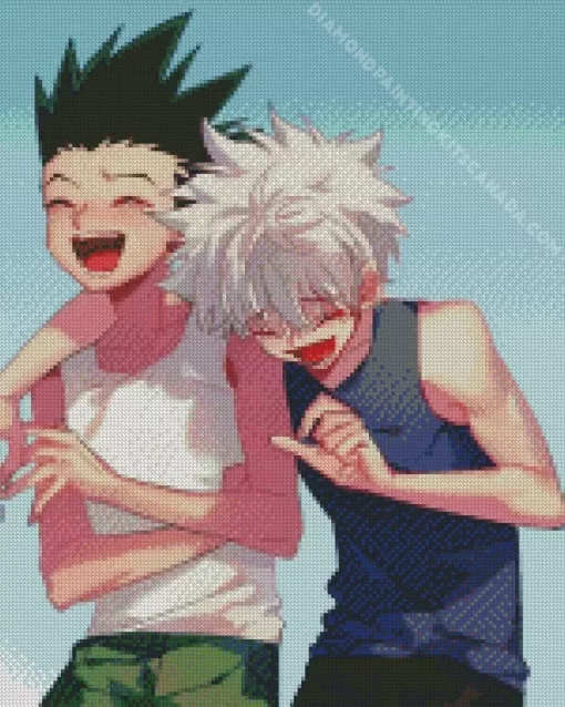 Hxh Grown Up Gon And Killua Diamond Painting