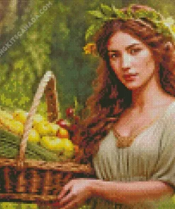 Italian Farm Lady Diamond Painting