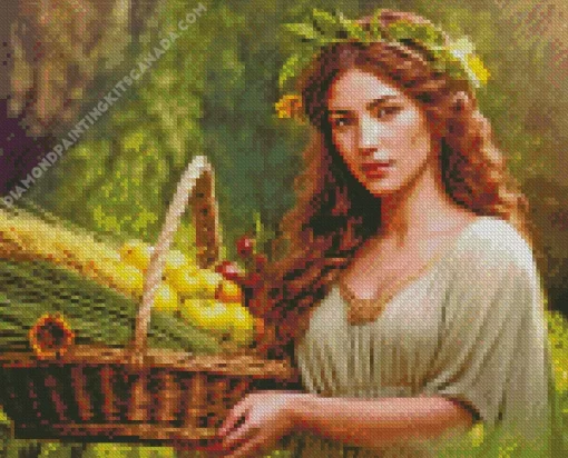 Italian Farm Lady Diamond Painting