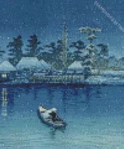 Kawase Hasui Ushibori Diamond Painting