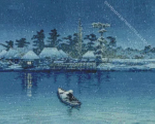 Kawase Hasui Ushibori Diamond Painting