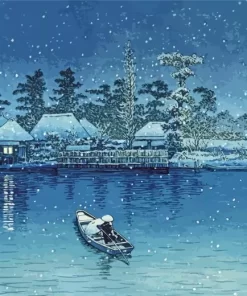 Kawase Hasui Ushibori Diamond Painting