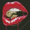 Lips Biting Bullet Diamond Painting