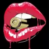 Lips Biting Bullet Diamond Painting