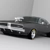 Matte Black 69 Charger Diamond Painting