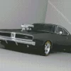 Matte Black 69 Charger Diamond Painting