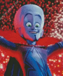 Megamind Face Diamond Painting