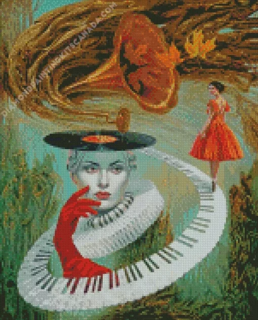 Michael Cheval Sounding Silence Diamond Painting