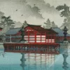 Miyajima In De Mist Diamond Painting