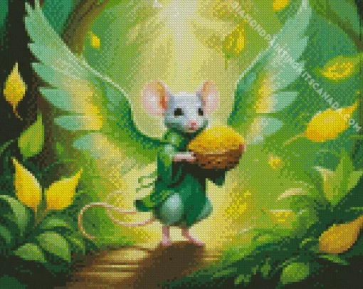 Mouse With Wings Diamond Painting