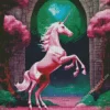 Pink Unicorn Diamond Painting