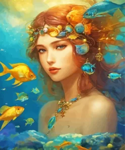 Pisces Girl Diamond Painting