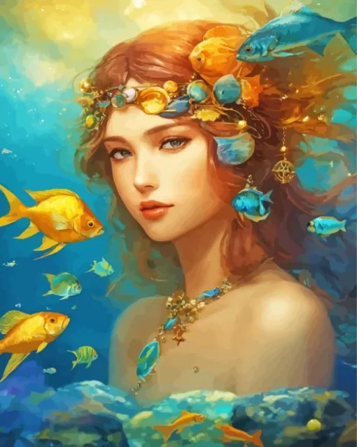 Pisces Girl Diamond Painting