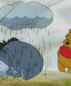 Sad Eeyore With Winnie Diamond Painting