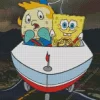 Spongebob And Mrs Puff Diamond Painting