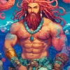 Strong Merman Diamond Painting