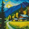 Van Gogh Style Landscape Art Diamond Painting