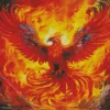 Water And Fire Phoenix Diamond Painting