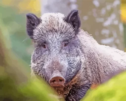 Wild Boar Animal Diamond Painting