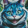 Alice In Wonderland Blue Cheshire Cat Diamond Painting