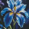 Blooming Blue Iris Diamond Painting