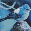 Blue Canary Bird Diamond Painting