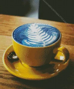 Blue Coffee Diamond Painting