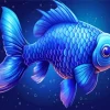 Blue Fish Diamond Painting