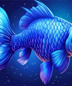 Blue Fish Diamond Painting