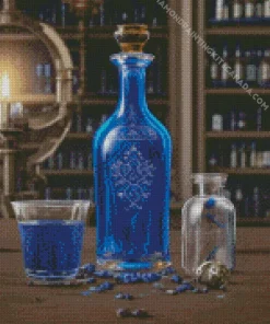 Blue Potion Bottle Diamond Painting