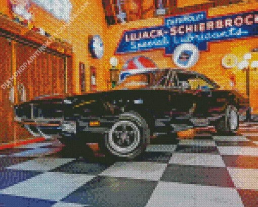 Classic Black 69 Charger Diamond Painting