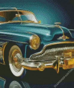 Classic Blue Buick Skylark Diamond Painting