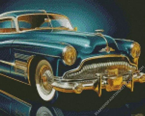 Classic Blue Buick Skylark Diamond Painting