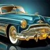 Classic Blue Buick Skylark Diamond Painting