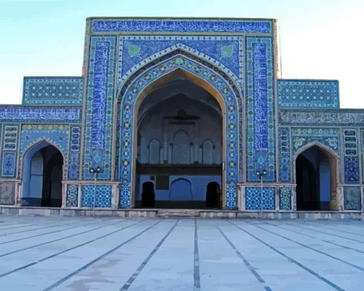 Herat Central Blue Mosque Diamond Painting